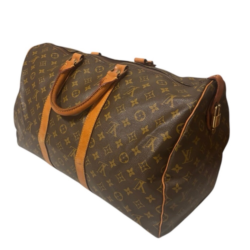 Louis Vuitton ( COA Included ) Vintage Keep all 50 Travel Bag Lock & Key